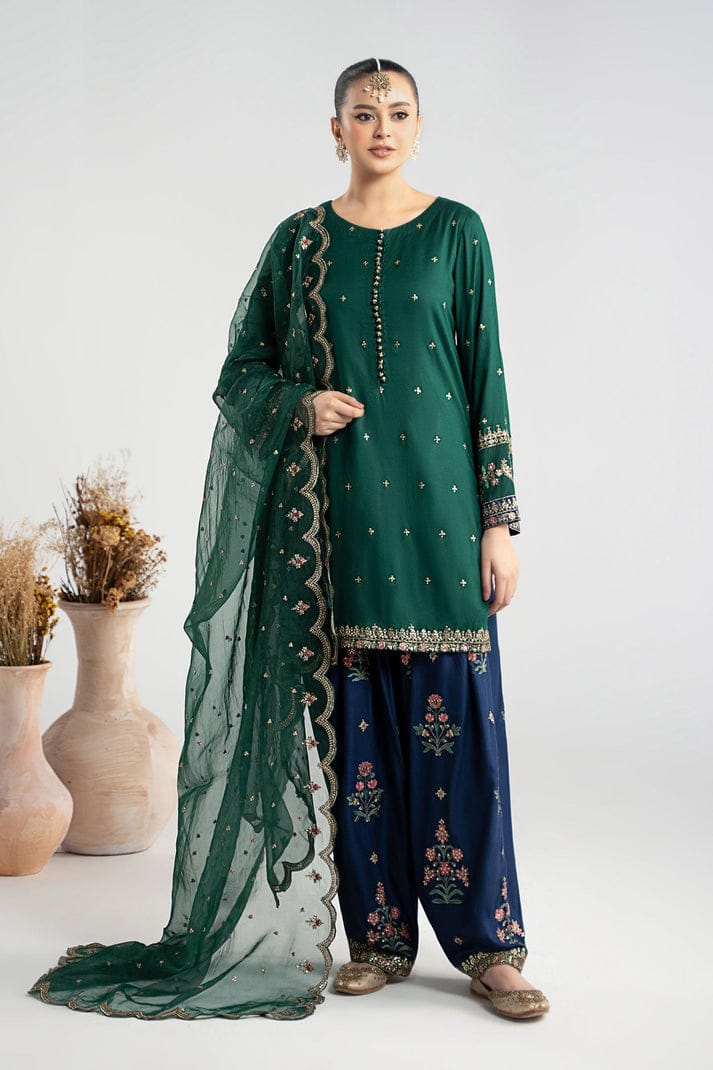 MARIA.B SILK UNSTITCHED SUIT