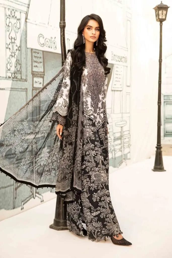 MARIA.B LAWN UNSTITCHED SUIT