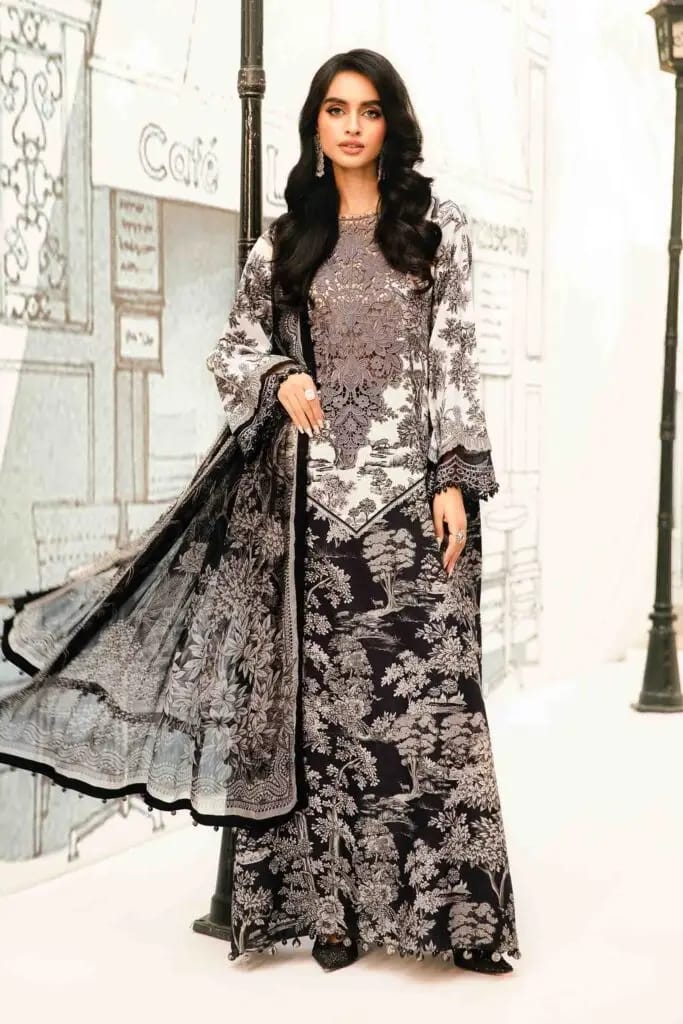MARIA.B LAWN UNSTITCHED SUIT