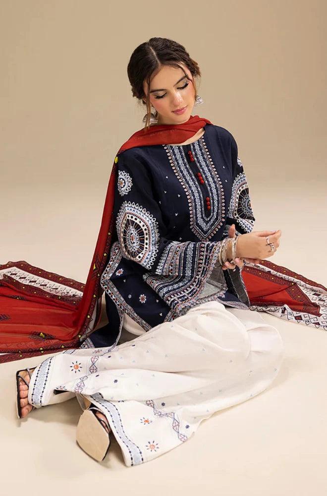 JAZMIN DHANAK UNSTITCHED SUIT