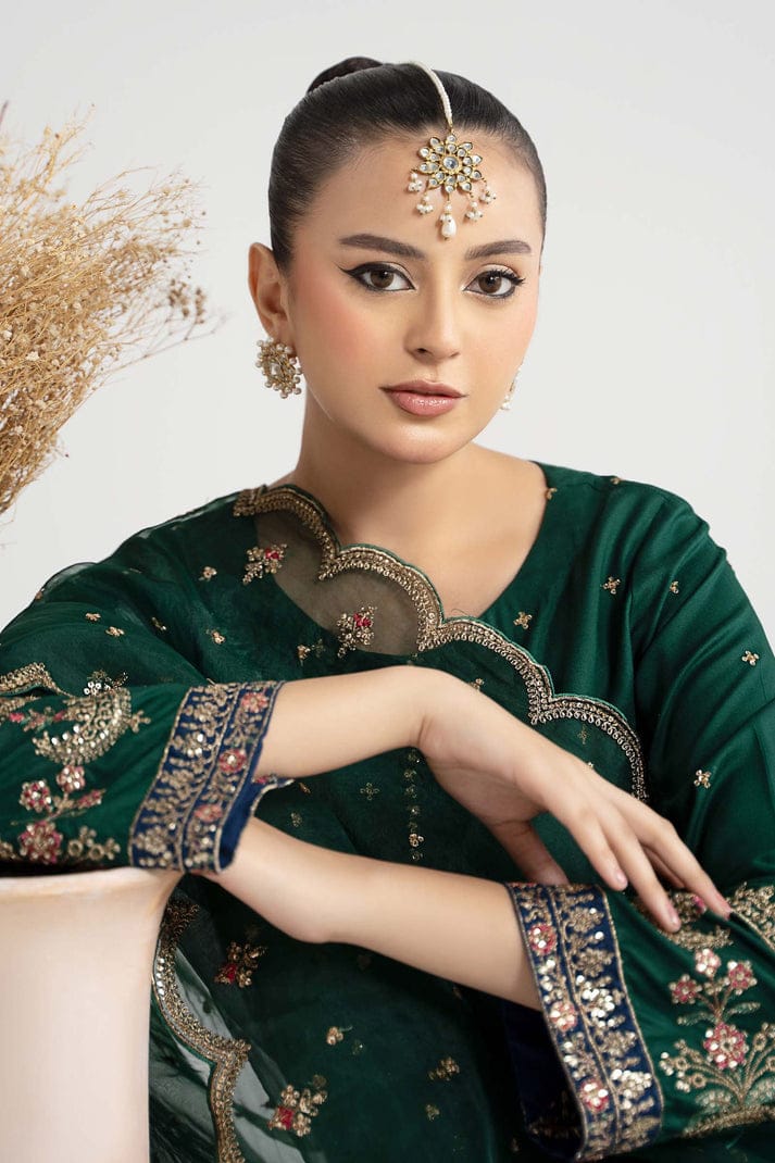 MARIA.B SILK UNSTITCHED SUIT