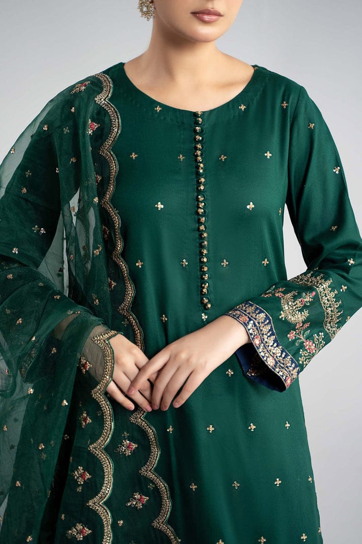 MARIA.B SILK UNSTITCHED SUIT