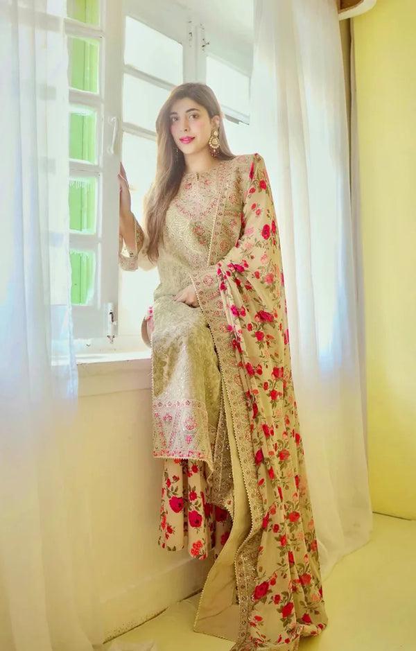 ANEELAS SILK UNSTITCHED SUIT
