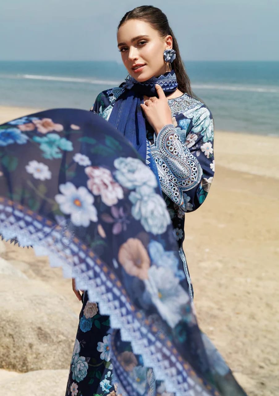 BAROQUE LAWN UNSTITCHED SUIT