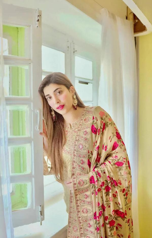 ANEELAS SILK UNSTITCHED SUIT