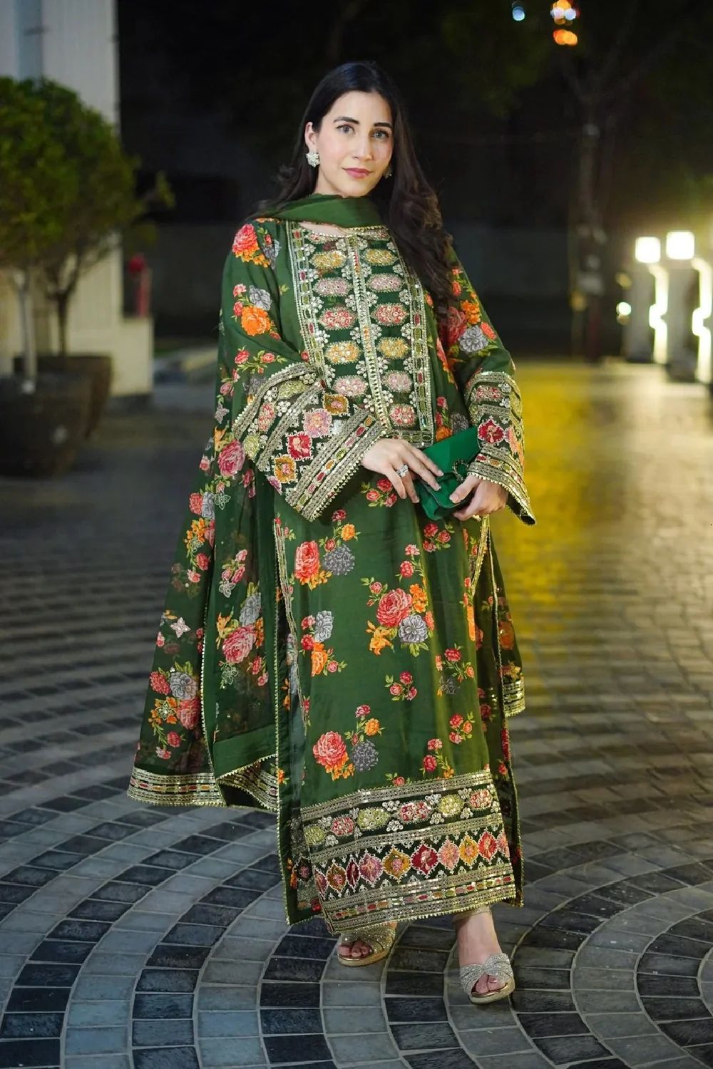 ANEELAS SILK UNSTITCHED SUIT